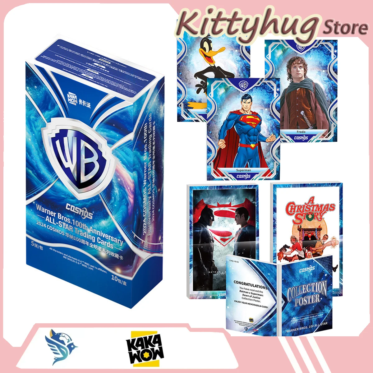 Kakawo 2024cosmos Warner Bros 100th Anniversary All-Star Series Collectible Card Celebrity Souvenir Pop Culture Toys