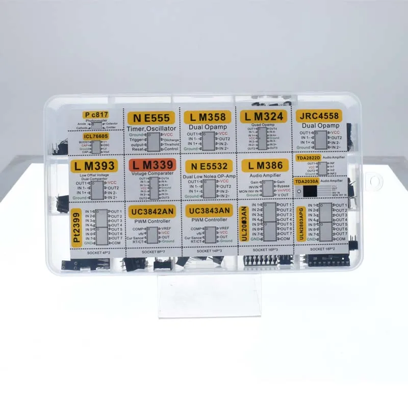 XL IC رقاقة تشكيلة 150 قطعة مذبذب PC817 NE555 LM358 LM324 LM393 TDA2030 NE5532 IC رقاقة فرز مضخم التشغيل