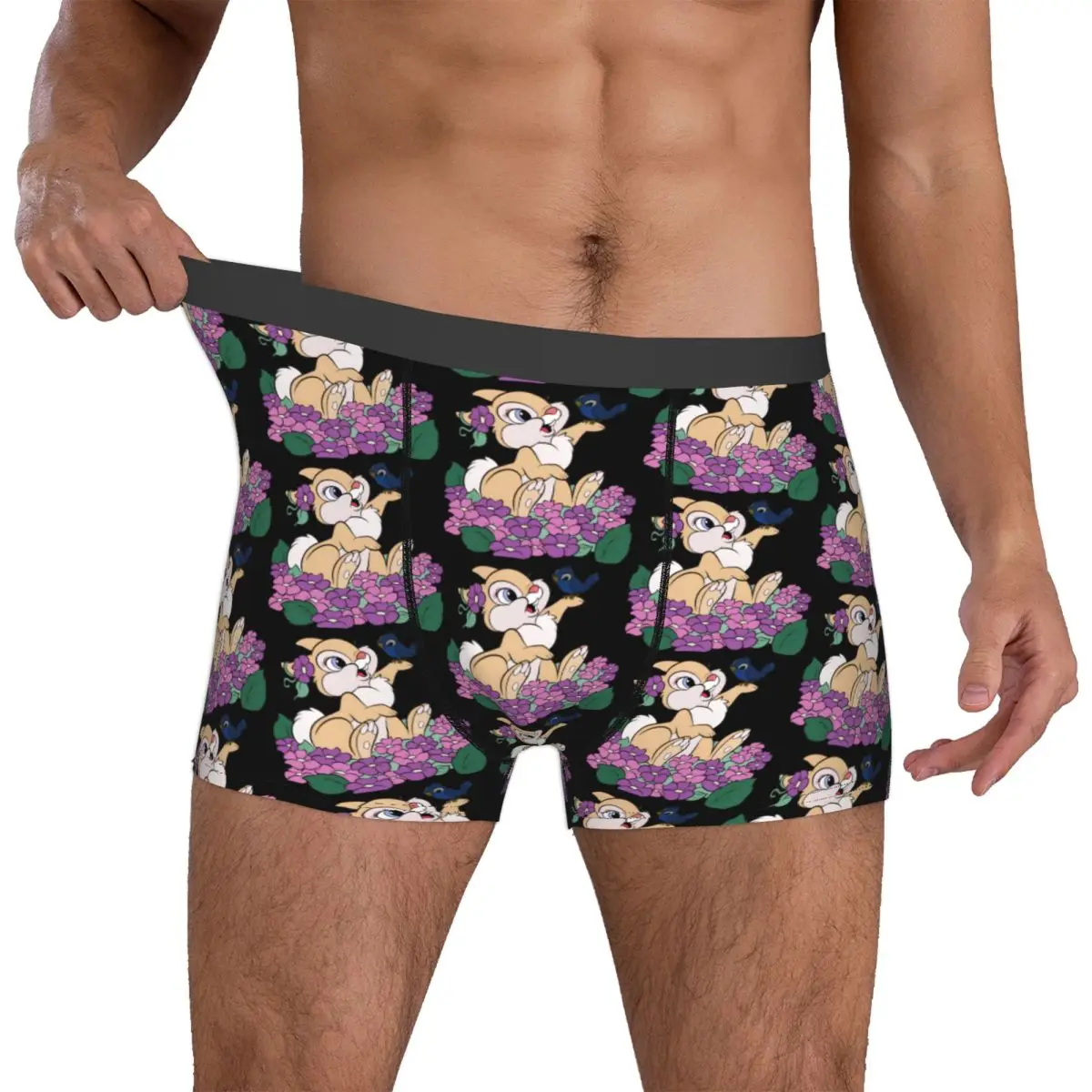 

Мужские боксеры Custom B-Bambies с 3D-принтом, трусы-брифы, мягкие трусы