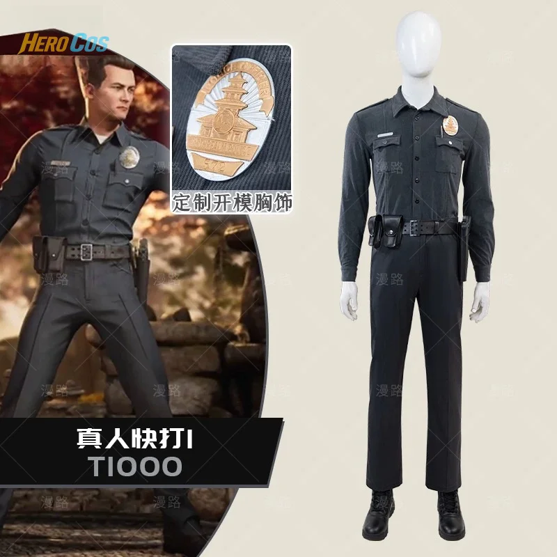 

Mortal Kombat 1 Cosplay T-1000 Costume Game Accessories Prop Uniform Halloween Men Outfits New Suit Anime Clothes HERO Cos