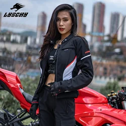 LYSCHY High-quality Women's Cycling Jacket Waterproof Winter/Four Seasons Removable Warm Lining Girl Slim Fit Motorcycle Clothes