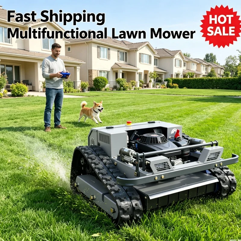 Customized Fast Delivery One Key Start Zero Turn Lawn Mower Lawn Mower Robot Remote Control Lawn Mower Easy Operate