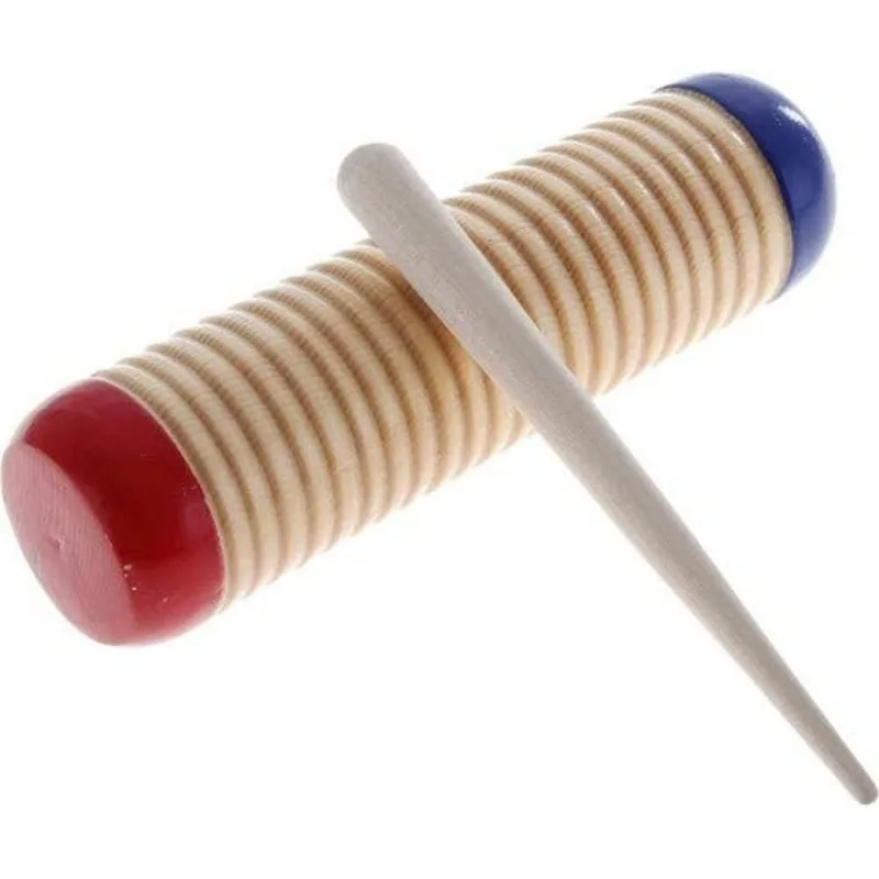 

Kids Toy for Guiro Instrument Set Wooden Percussion Toy with Scraper Perfect Musical Gift for Early Childhood Music Education