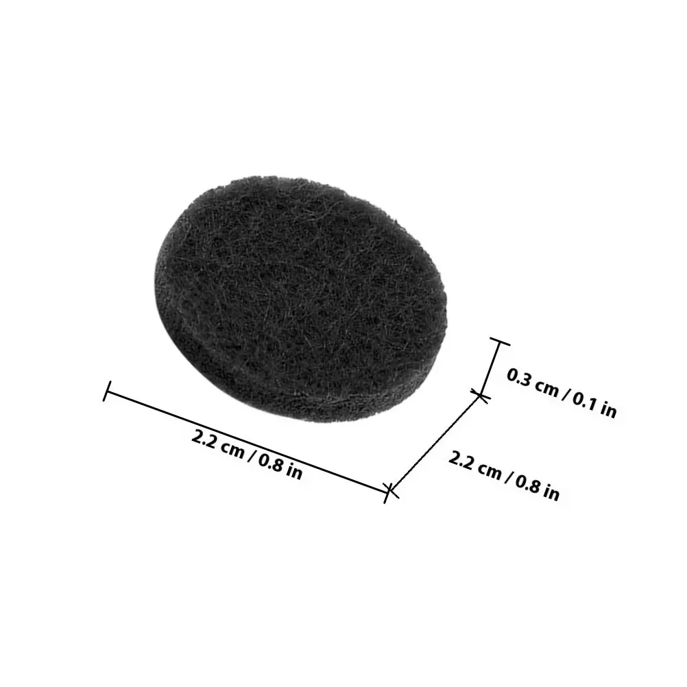 50pcs Black Aromatherapy Cotton Pads for Necklace Diffuser Essential Oil Air Freshener Car Mini Refill Pad Accessories