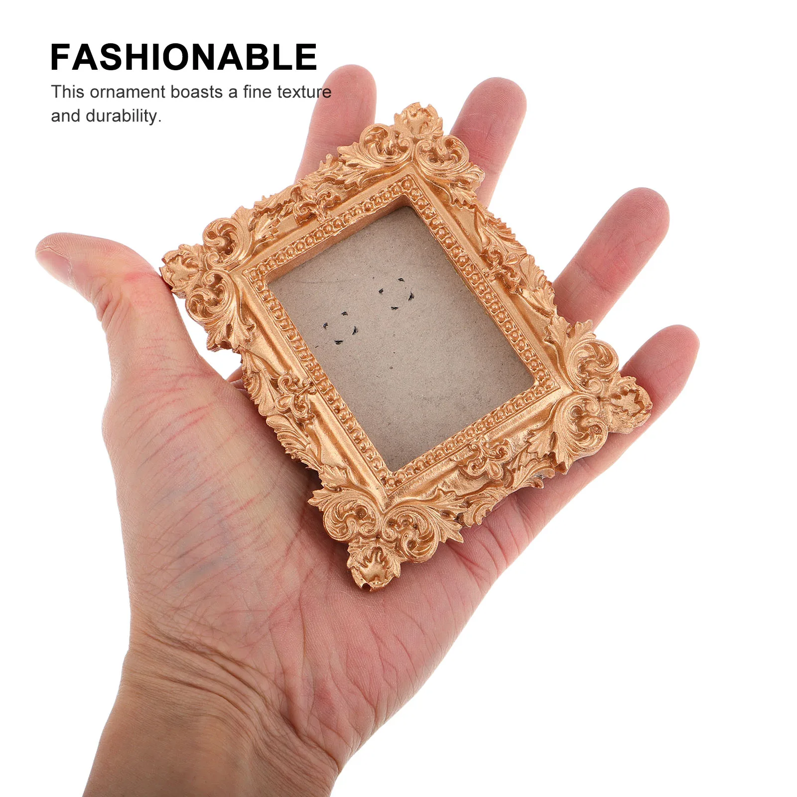 

Victorian Style Resin Ornament Luxurious Retro Decorative Photo Frame Suitable for Home Display Photography Prop Business Gift