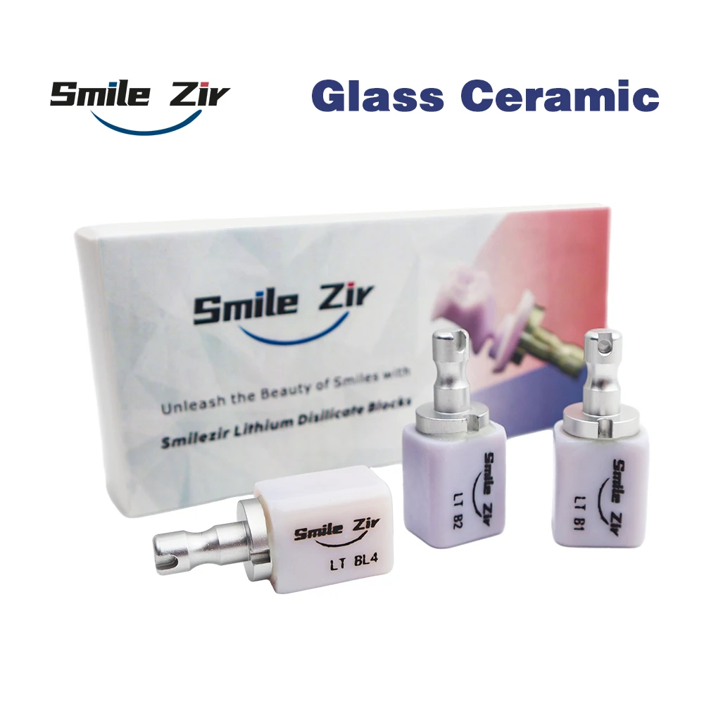 Smile Zir High Translucent Lithium Dislicate Blocks Emax glass ceramic block for the CEREC Dental