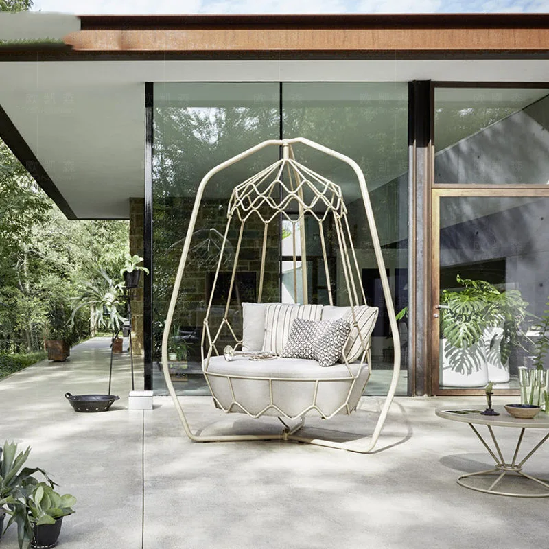 

Customizable Home Balcony Garden Single Indoor Hanging Basket Chair Swing Courtyard