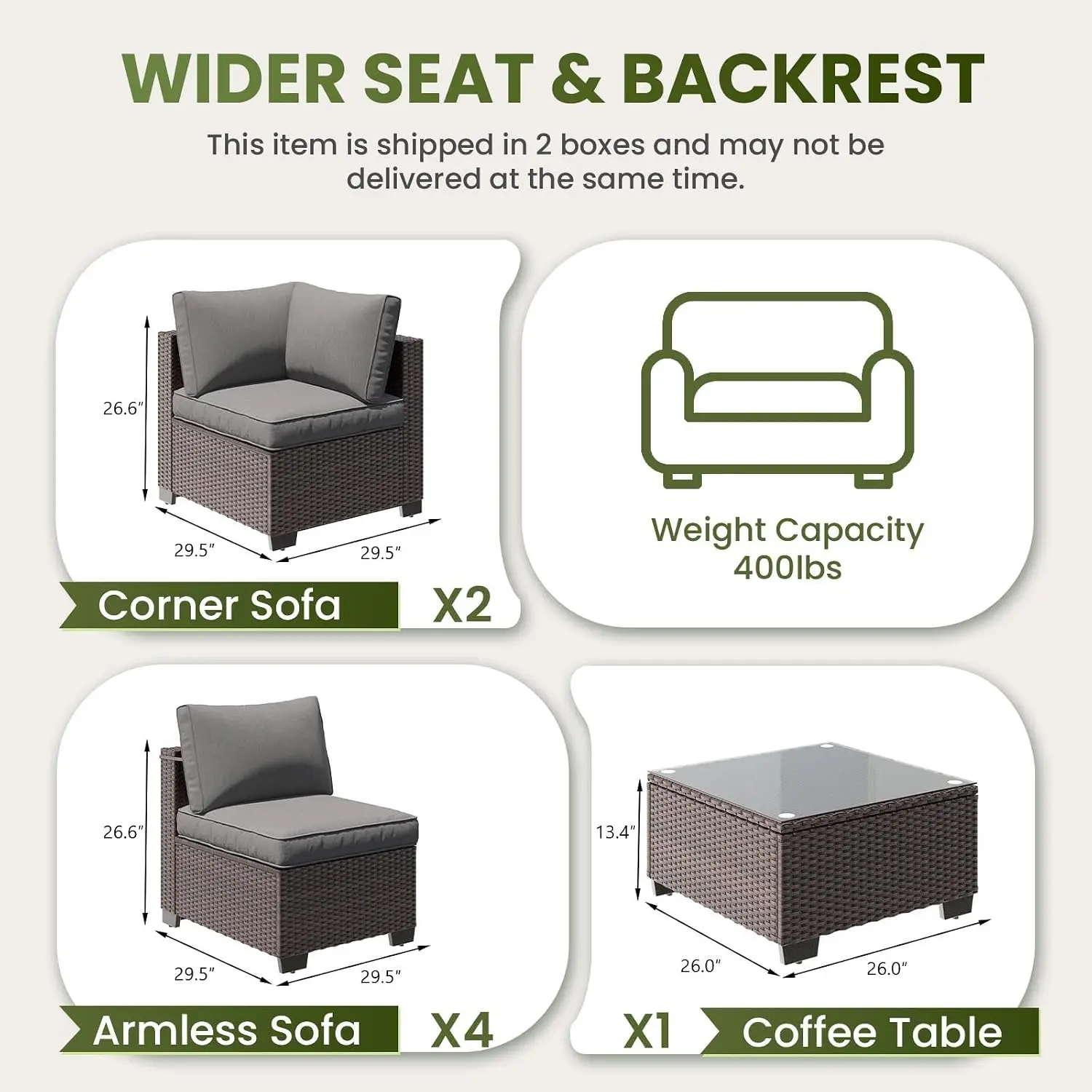 7-Piece Outdoor Patio Furniture Set 1