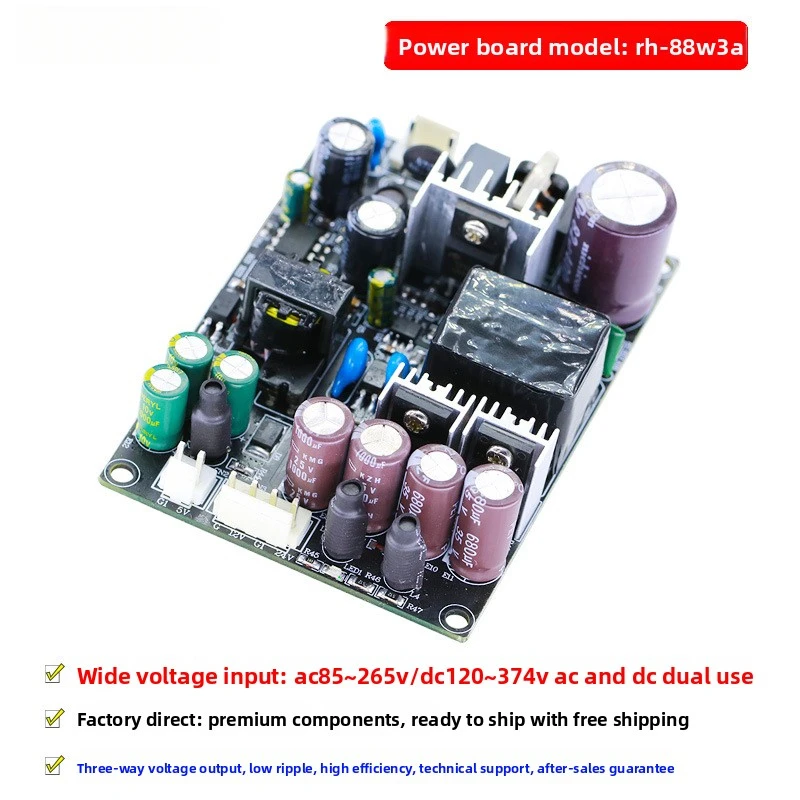 88W Three Groups Isolated DC-DC Buck Module Multi Output 5V 12V 24V Constant Voltage Step Down Power Supply Board
