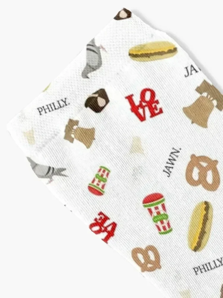 Philly City Pattern Socks basketball cotton golf Sports Socks Men Women's