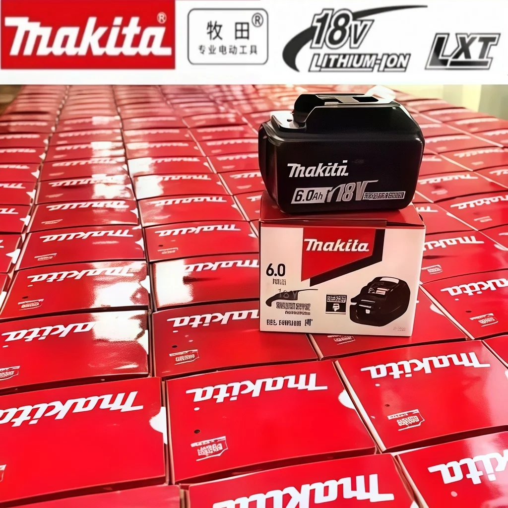Multi‑Safety Genuine Makita 18V 6Ah Red‑Box Battery Drop‑proof Housing Widely Matches BL‑Line Renovation Hand Power‑Tools