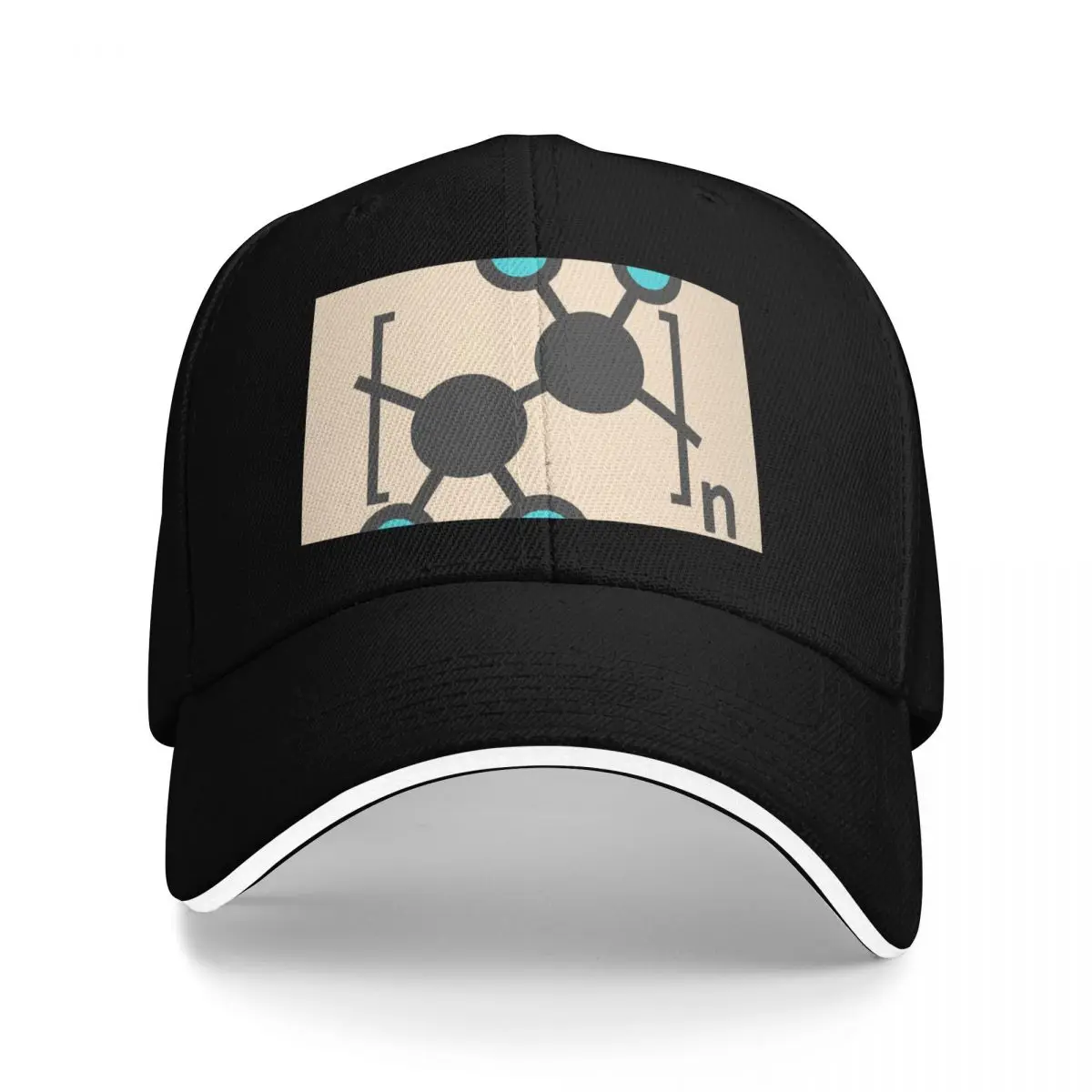 

Polytetrafluoroethylene polymer molecule (F012/6266) Baseball Cap Beach Hip Hop Golf Baseball For Men Women's
