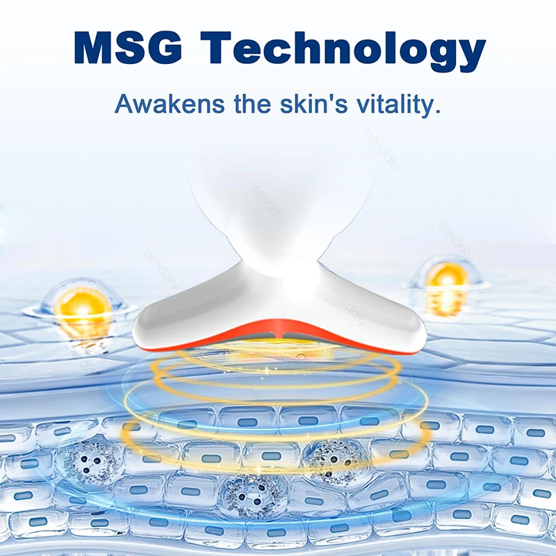 7 색 목 얼굴 미용 마사지 4 모드 이중 턱 스킨 케어를위한 얼굴 조각 도구 다기능 얼굴 리프팅 장치