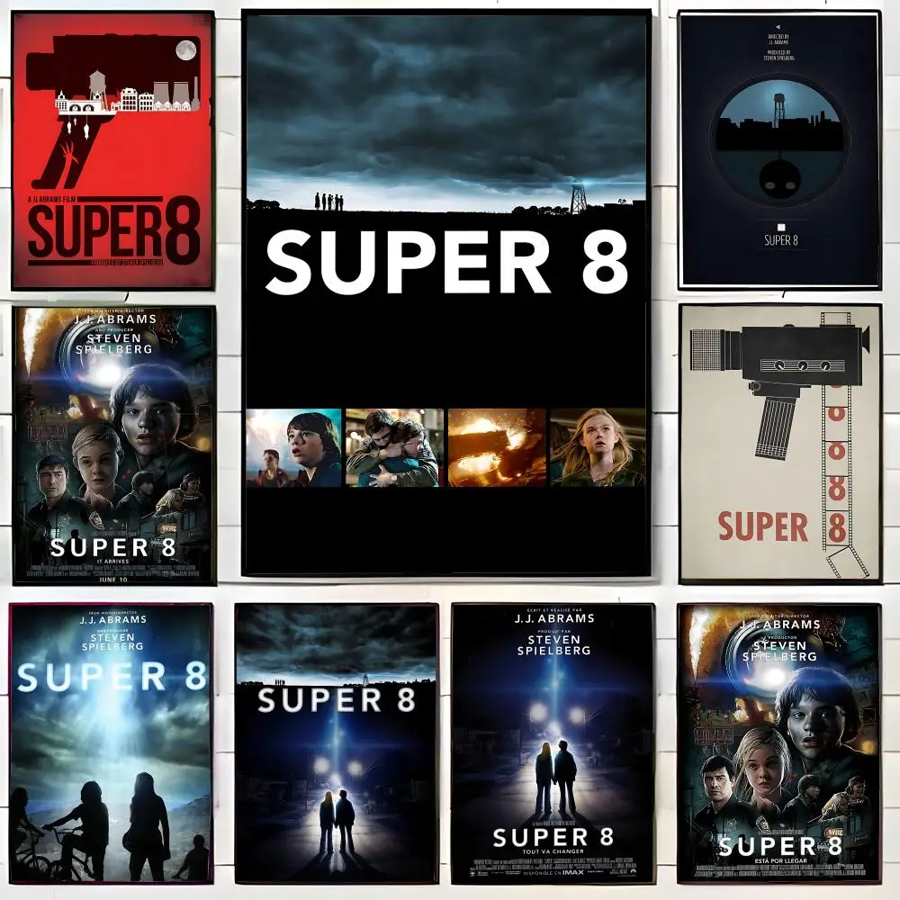 Nostalgic Grainy S-Super 8 Retro Sci-Fi Film Aesthetic Poster Wall Art Print Decorative Mural Home Decor Gift Unframed