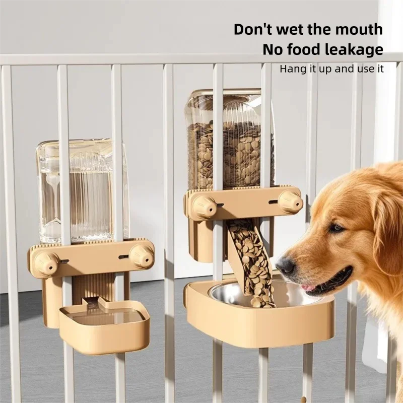 

Dog Hanging Water Dispenser Fine Cage Dual Use Hanging Bottle Pet Feeding Supplies Drinker Cat Bowl Pet Products