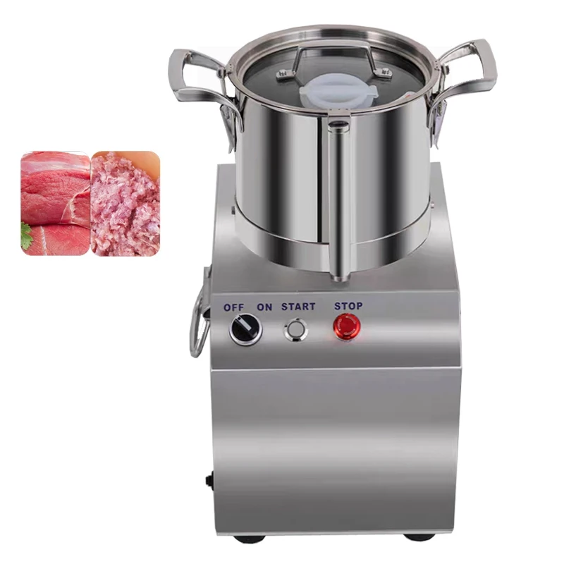 750W 1500W Bowl Cutter Chopper For Food High Speed Meat Mincer Chili Onion Ginger Vegetable Cutting Machine