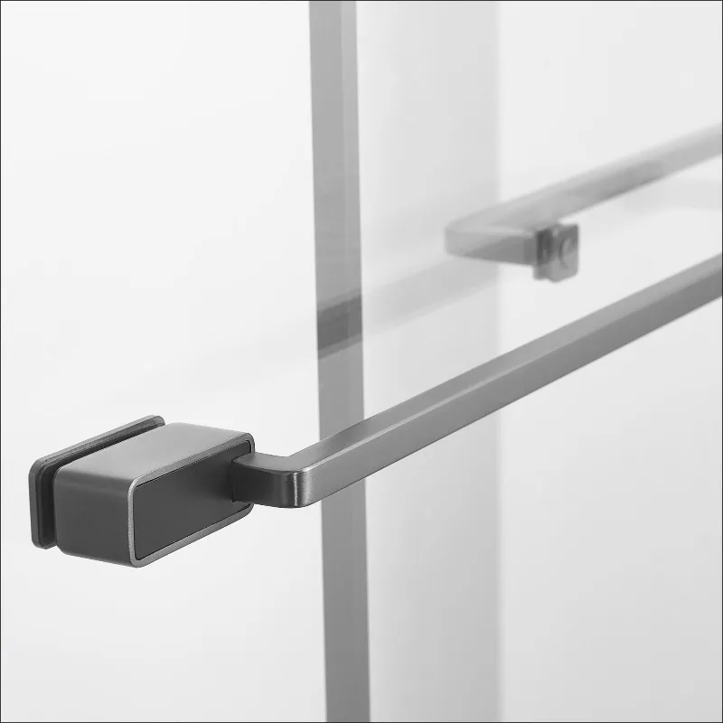 Rectangle shower room sliding door dual-purpose linkage door bathtub bathroom bath partition integrated household