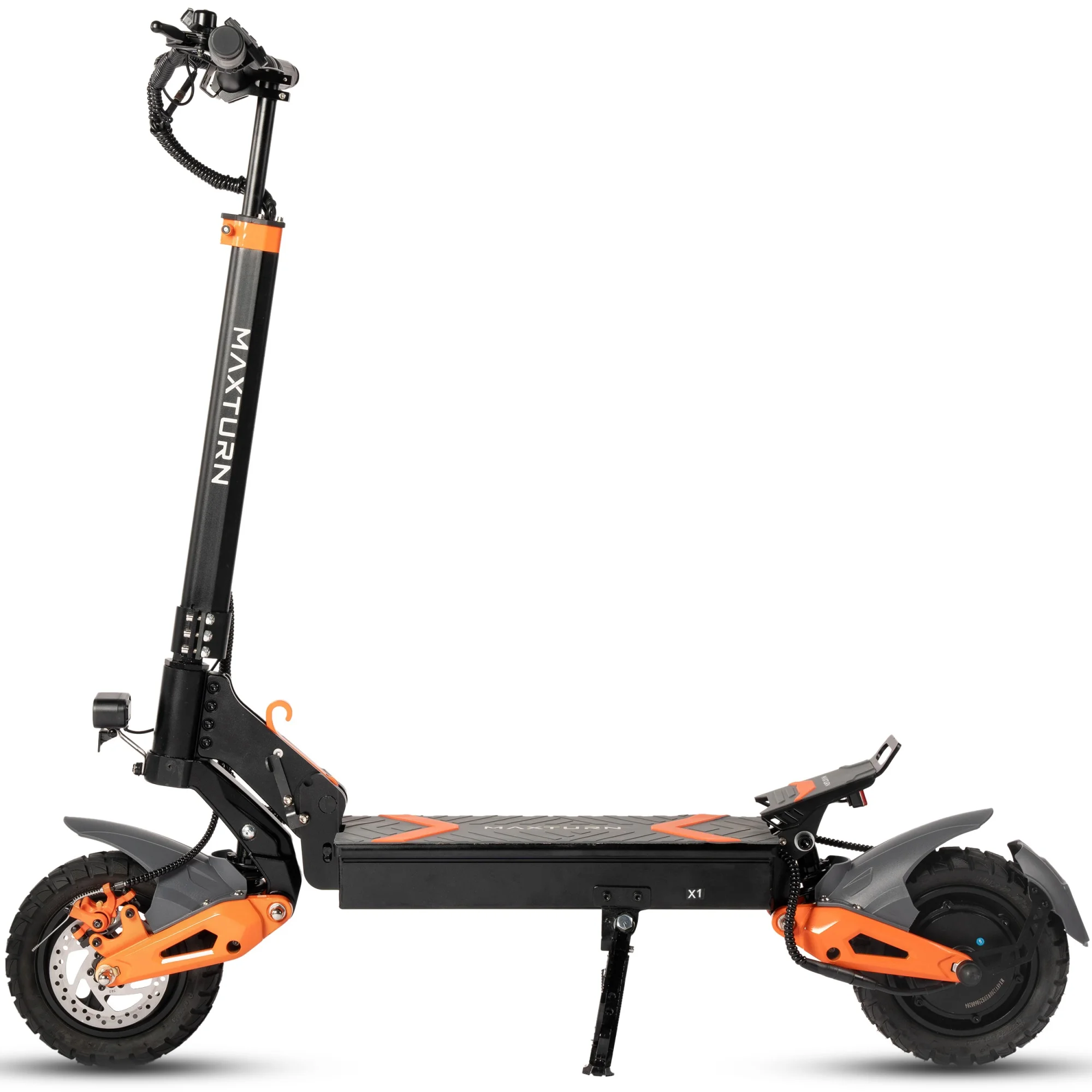Skuter elektryczny składany dla dorosłych MAXTURN X1, silnik 1200W, opony 10-calowe, bateria 48V 15.6Ah