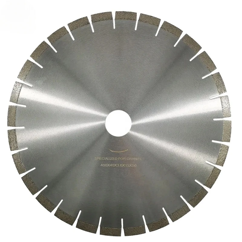 Power Tooling 16inch 400mm Diamond Disc Circular Saw Blade with Welding Segment 15mm Height Normal Core for Stone Granite New