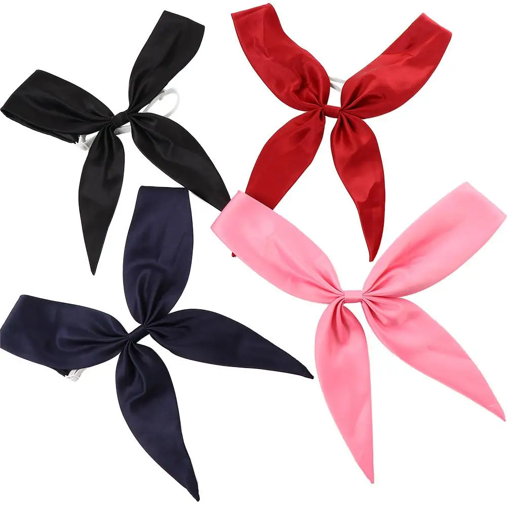 Elegant Business Uniform Sailor suit Costume School Neck Ties Satin Cravat JK Bow Tie Ribbon Tie