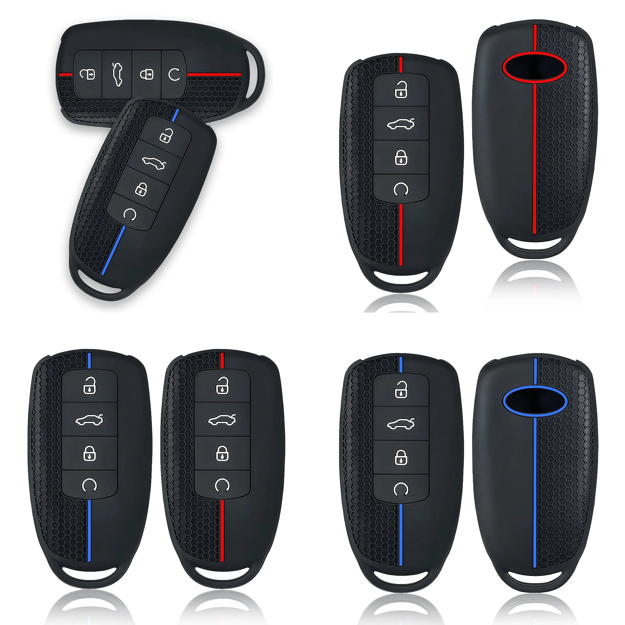 2025 Fashion Silicone Car Key Case Cover for Chery Tiggo 8 Pro Tiggo 8plus New 5 Plus 7pro Omoda 5 Car Key Protector Shell Fob