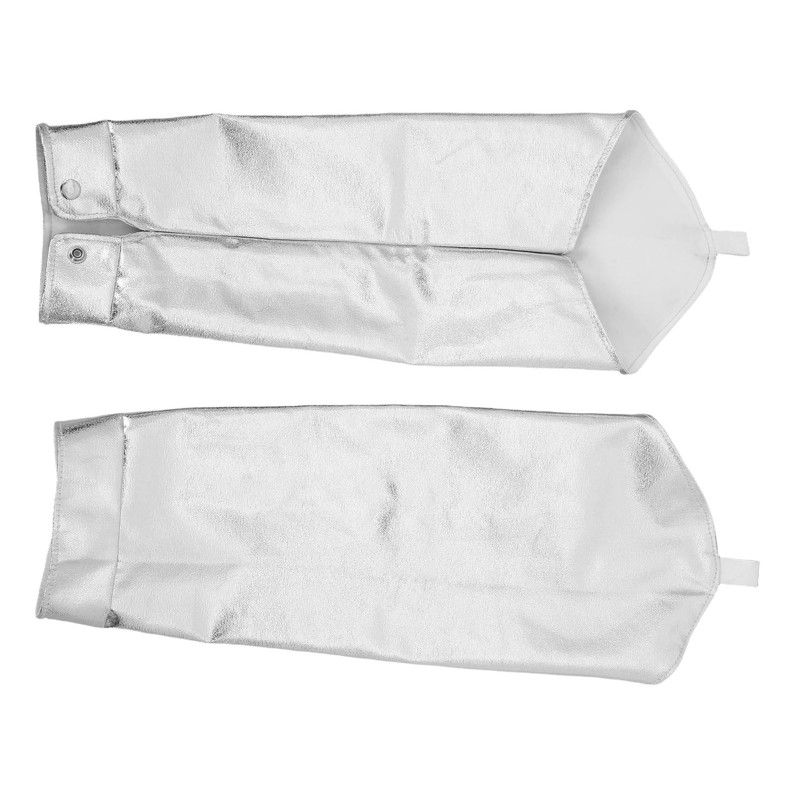 

2pcs Aluminum Foil Heat Insulation Arm Sleeves Flame Retardant Protective Sleeves For Cooking Welding High Temperature Shielding