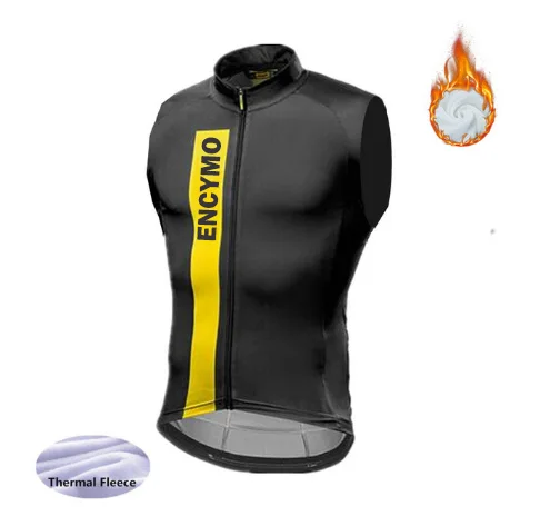 ENCINO Winter Thermal Fleece Cycling Sleeveless Vest Mtb Bike Bicycle Keep Warm Pro Team  Men\'s  Clothing