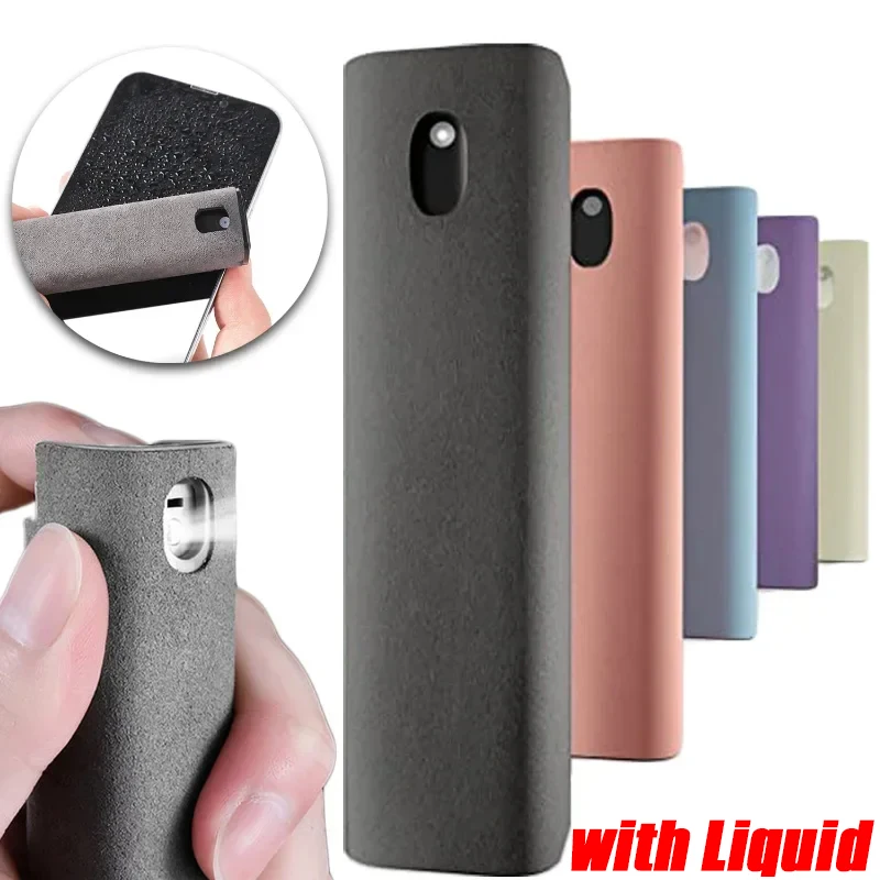 

Мини-спрей для очистки экрана компьютера, мобильного телефона, средство для удаления пыли, инструмент для очистки, ткань из микрофибры для iPhone, Apple Watch Polish