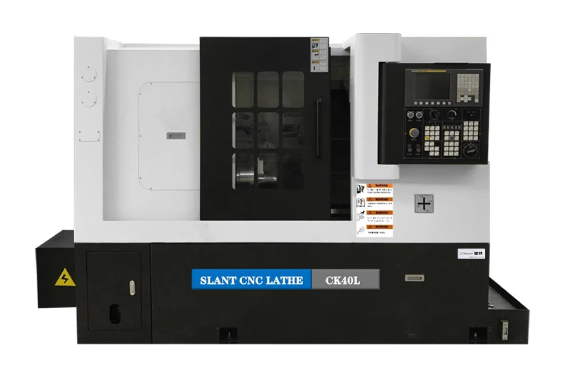 CK40L*500mm CNC 금속 선반 고정밀 선반 기계 X/Z 축 선형 가이드웨이 포함