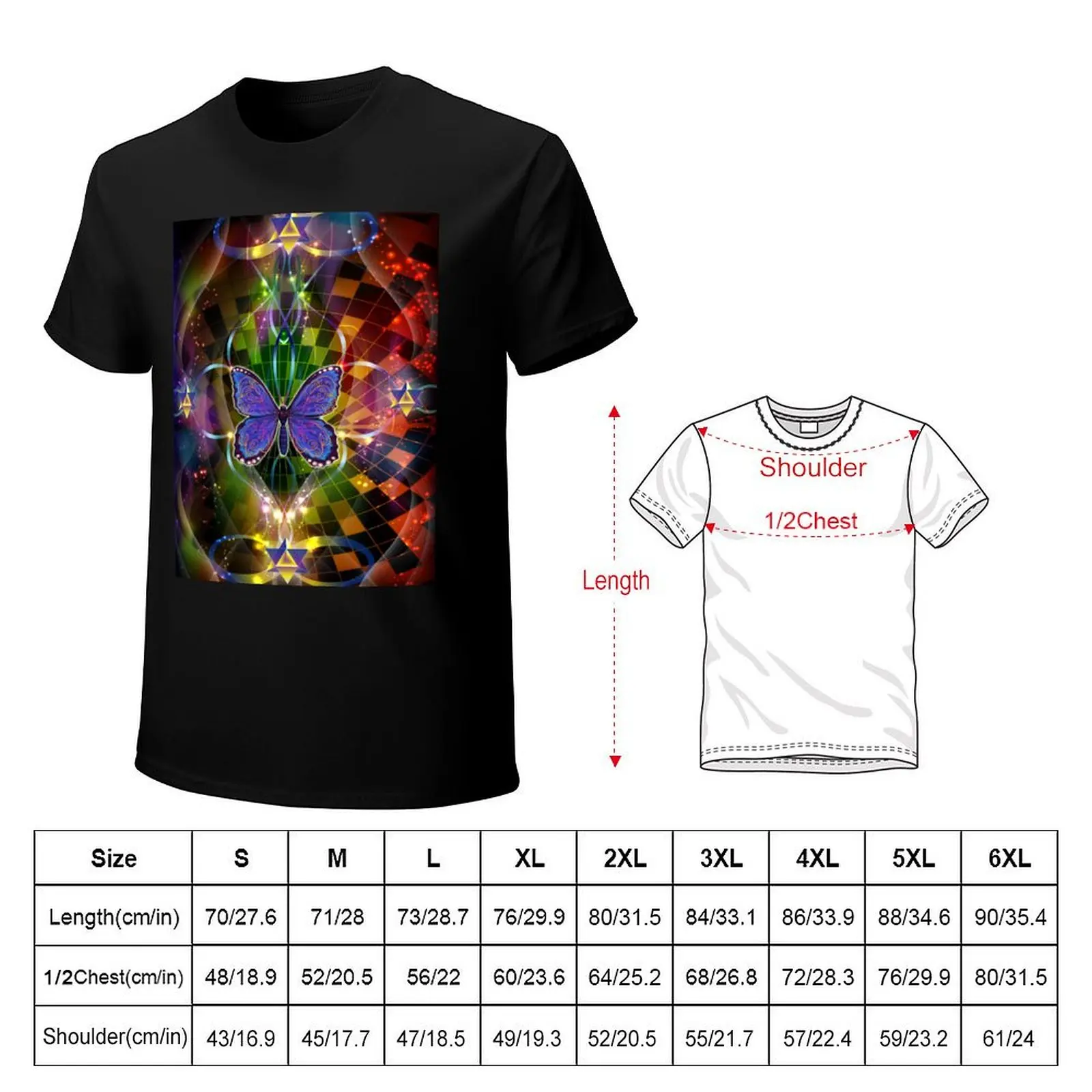 Multidimensional Transformation - Sacred Geometry T-Shirt Labor Work Casual T-Shirt