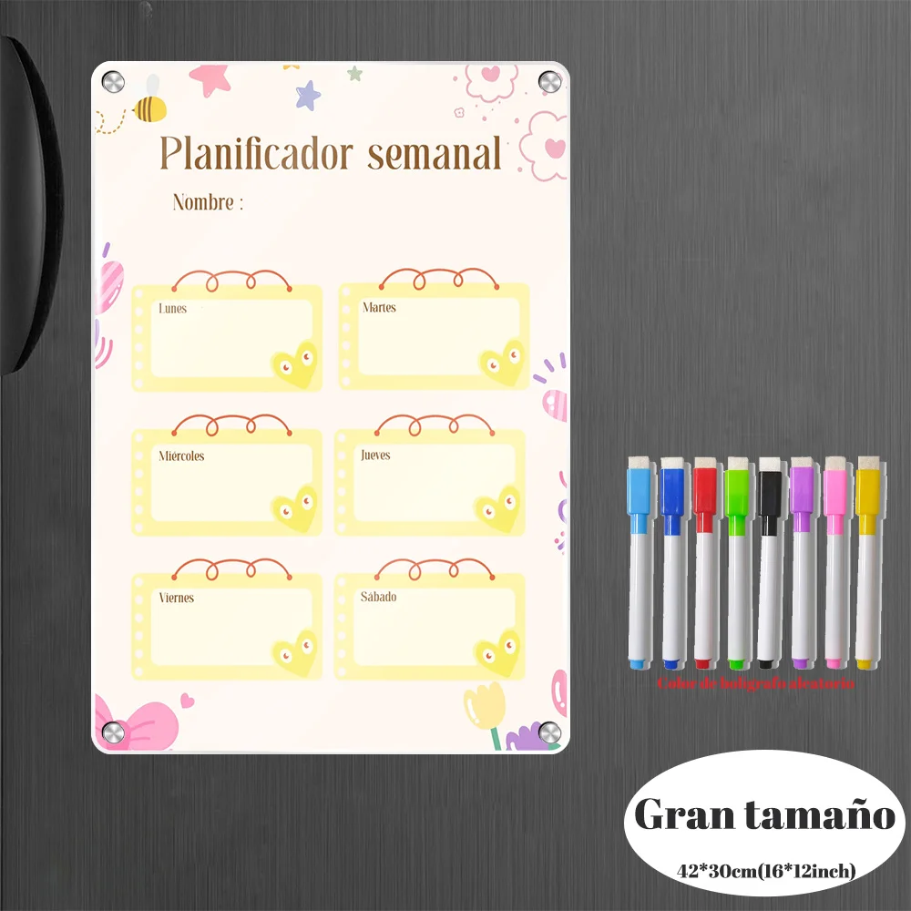 Large Size Daily Planner Magnetic Weekly Monthly Daily Planner, Does Not Take Up Space, Is Convenient And Practical for Storage