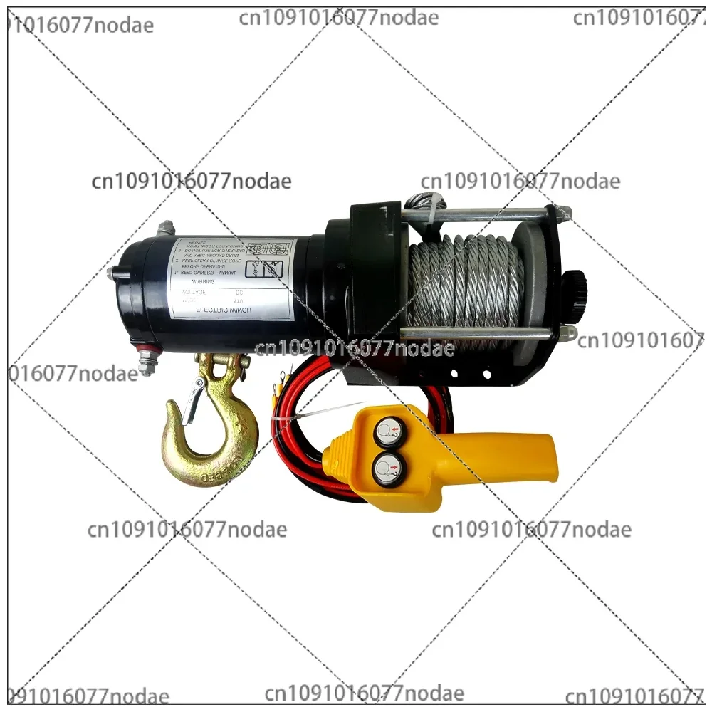 12V 24V  12000 Lbs, Electric Winch, Small Car Crane, Electric Hoist Winch, Wireless/wired Control