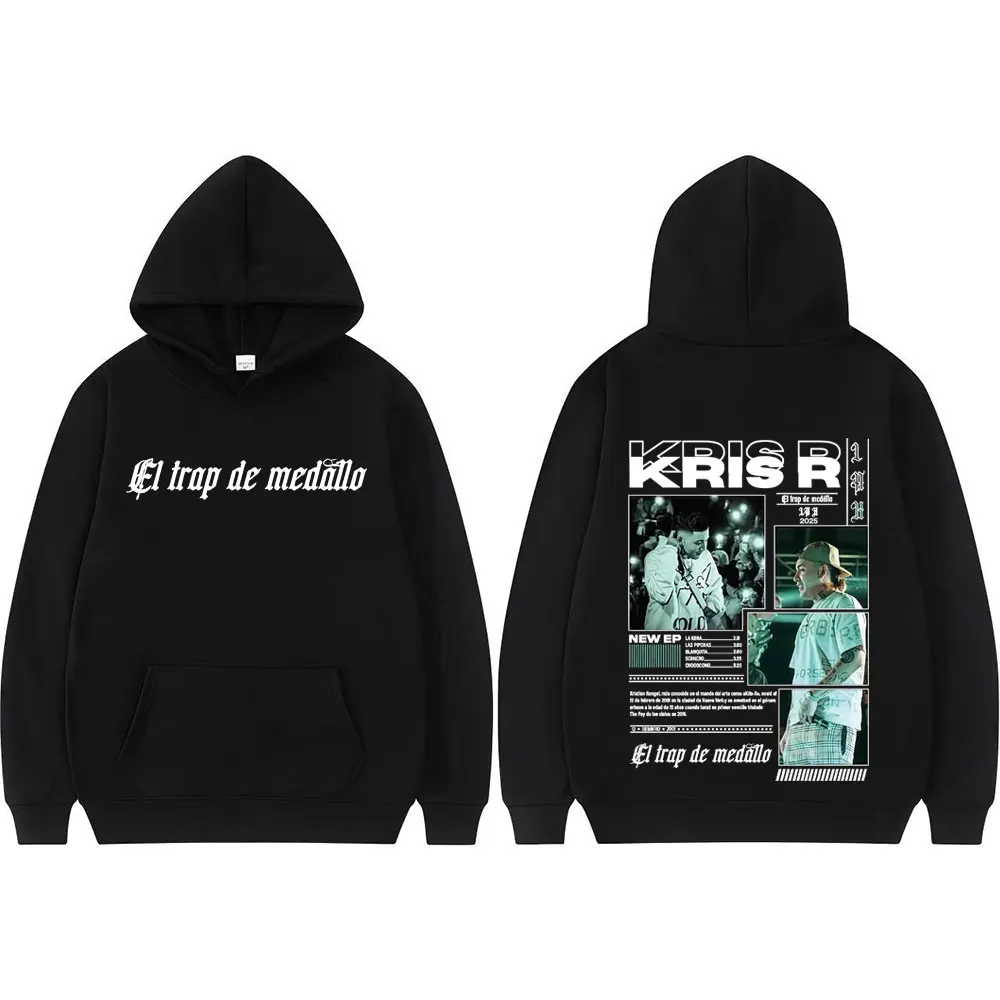 Rapper Kris R Trap De Medallo 2025 Tour Hoodie Men's Clothing Long Sleeve Classic Hoodies Harajuku Fashion Oversized Sweatshirts #1