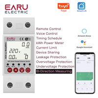 63A Tuya Smart WiFi Circuit Breaker Switch BI-Direction Measuring Earth Leakage Over Under Voltage Protector Energy Power Meter