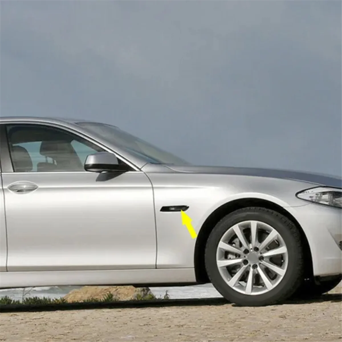 السيارات عالية الجودة اليسار الأسود بدوره مصباح إشارة الجانب ضوء مناسبة لسيارات BMW 5 Series F10 F11 63137154169