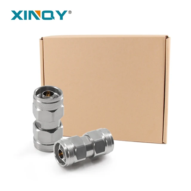 Adaptador Coaxial RF XINQY N macho, conector de microondas de 50 ohmios CC a 18 GHz para transmisión de señal RF y interfaces tipo N