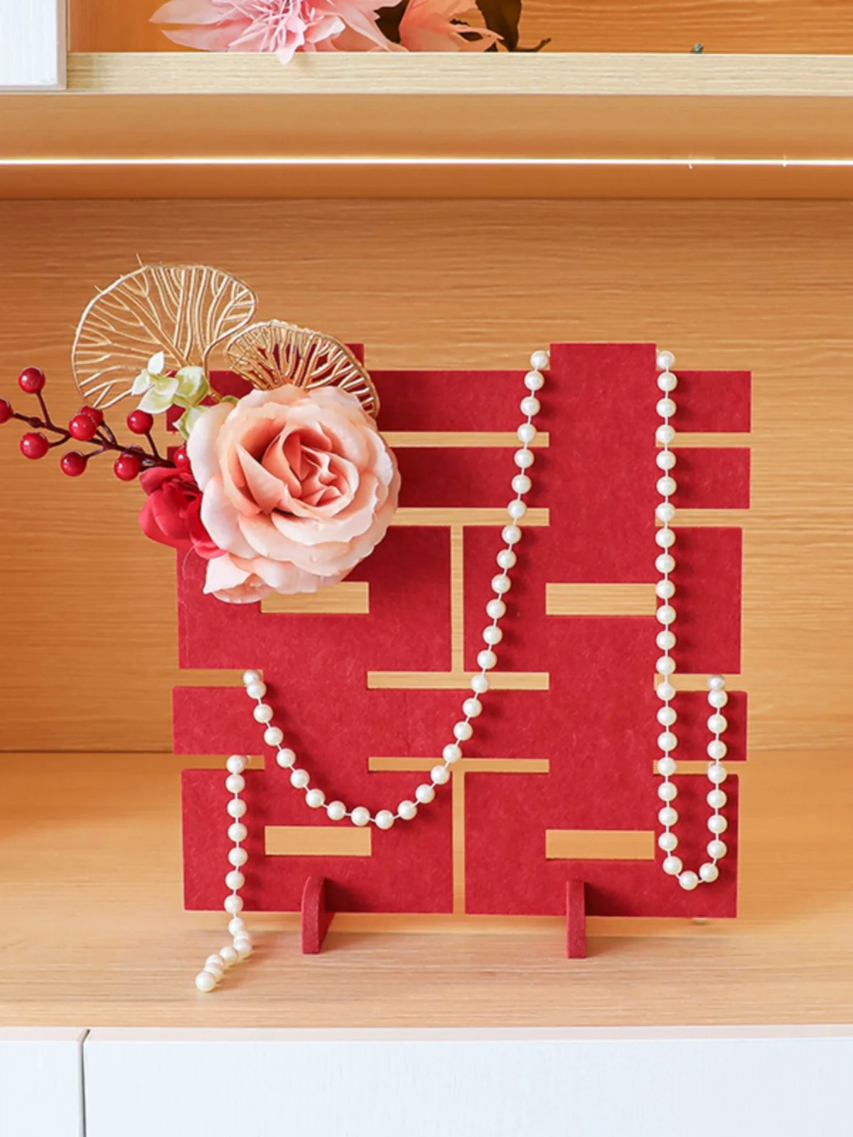 Three dimensional internet celebrity wedding decoration