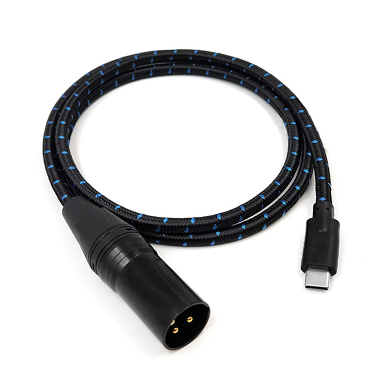 5m Type-C To 3-pin XLR USB-C Cable Audio Mixing Consoles Speakers Amplifiers Accessories For HIFI For Iphone Smart Phones Laptop