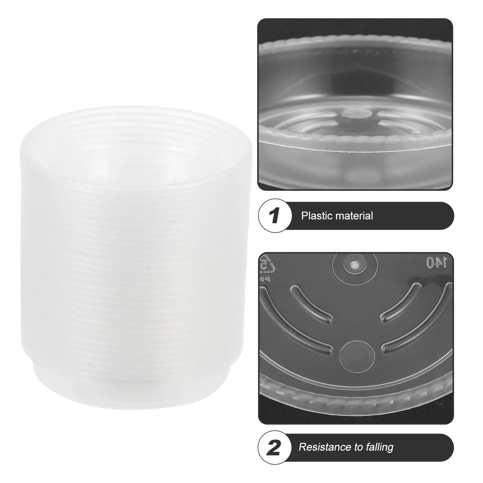 30Pcs Plastic Flowerpot Bottom Trays Anti-Aging Non-Deformable Water Trays for Plant Pots Garden Use Flowerpot Tray