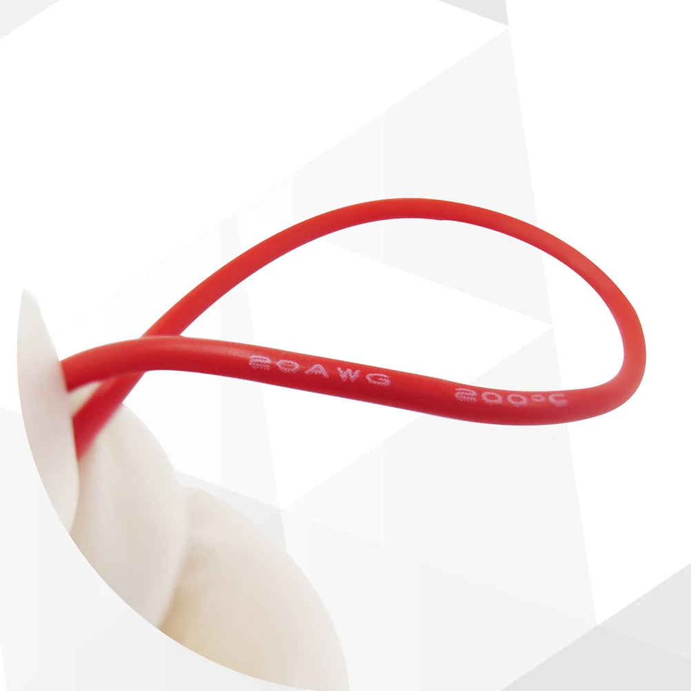 

5pcs Multimeter Probe Kit Electrical Testing Hook Test Lead Silicone Insulated Connector Replacement For Digital Multimeter Red