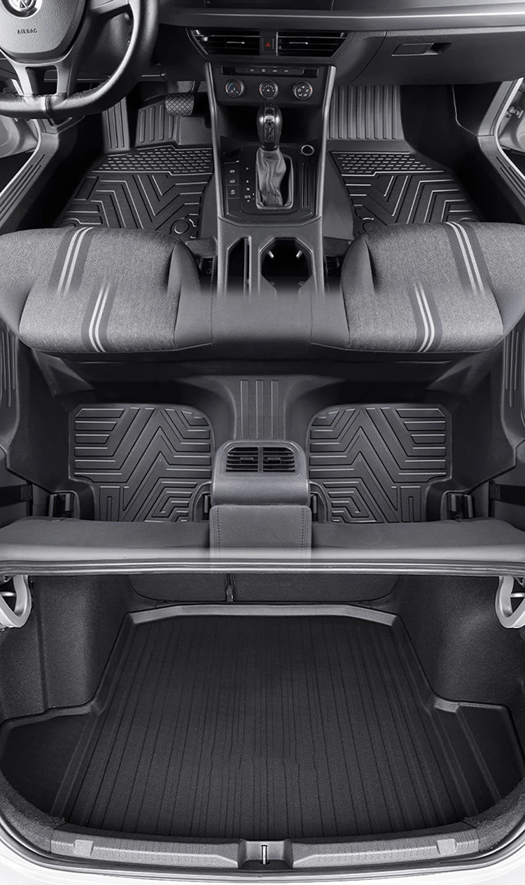 Gummi-Fußmatten-Set für VW Jetta MK7 2023, wasserdicht, Dropshipping, Innenraumzubehör, Teppiche, hochwertige Qualität. – Detail 2