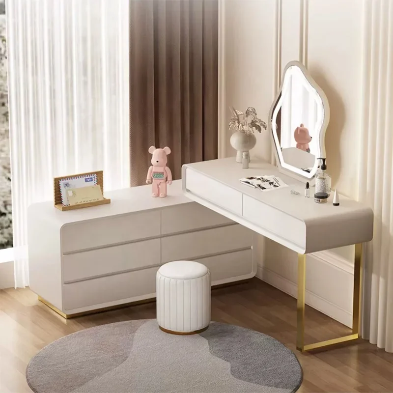 High grade new design fast delivery home multifunctional vanity table mirror wooden dressing table in bedroom