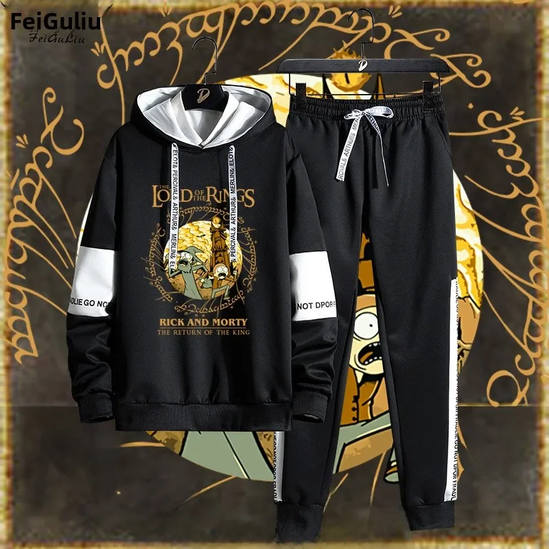 

Комплект худи Collaborative Edition свободного кроя, осенне-зимняя одежда, длинный рукав, полиэстер