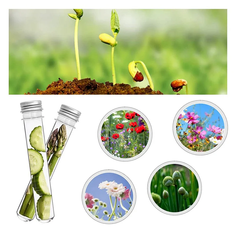 90 PCS Test Tubes 45Ml Plastic Test Tubes Single Test Tubes With Lids Sample Storage Tube Transparent Tubes Set