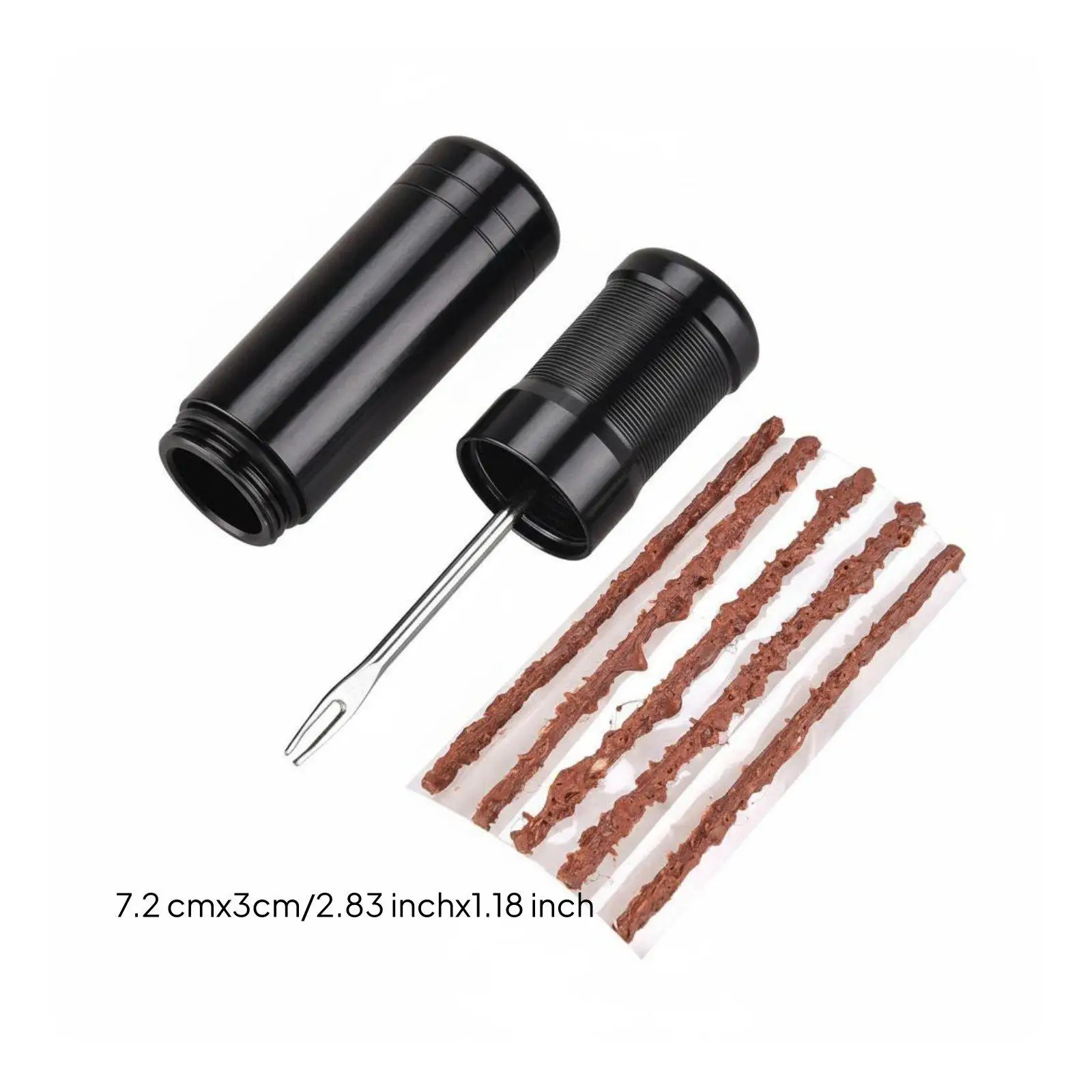 Reliable Bicycle Flat Repair Kit with Aluminum Alloy Casing and Steel Insertion Fork for Tubeless Tires of Mountain and Commuter