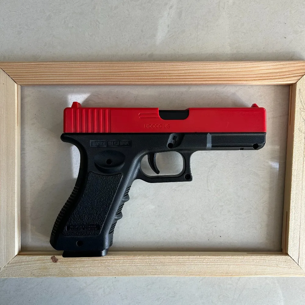 Manual G17 Gel Toy Gun With Laser Soft Bullet Airsoft Pistol Outdoor Sports CS Game Weapon for Children Gift