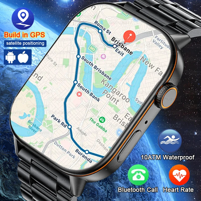 

Новые военные умные часы с GPS T-Rex 3, встроенный GPS-компас, высотомер, барометрические, 10 АТМ, IP69K, водонепроницаемые, AMOLED BT, умные часы с вызовом