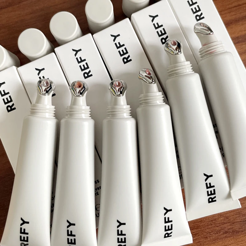 New Brand REFY Lip Gloss Hyaluronic Acid Nonstick Lasting Smooths Lips Nourishing Hydrating Clear Lip Care Skin Blush Makeup