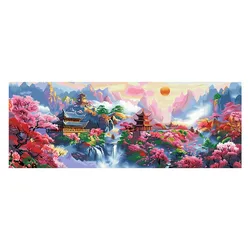 Beautiful Landscape 9CT 11CT DIY Chinese Kits Embroidery Pattern Printed Stampe Cross Stitch Cotton-thread Landscape