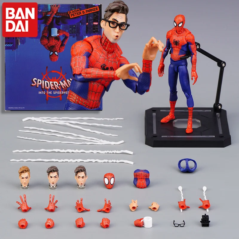 Cartoon Marvel Sv Action Spider-man Parallel Universe Fertilizer Peter Parker Articulation Mobility Action Figures Model Statue